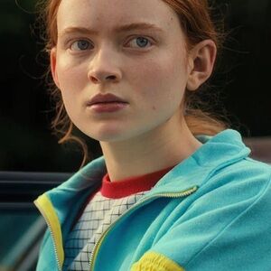 Stranger Things Max Blue and Yellow Zip-Up Jacket